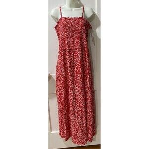 Dress Summer Beachy Floral Womens Size XXL NWT Red White Pacific Vibes